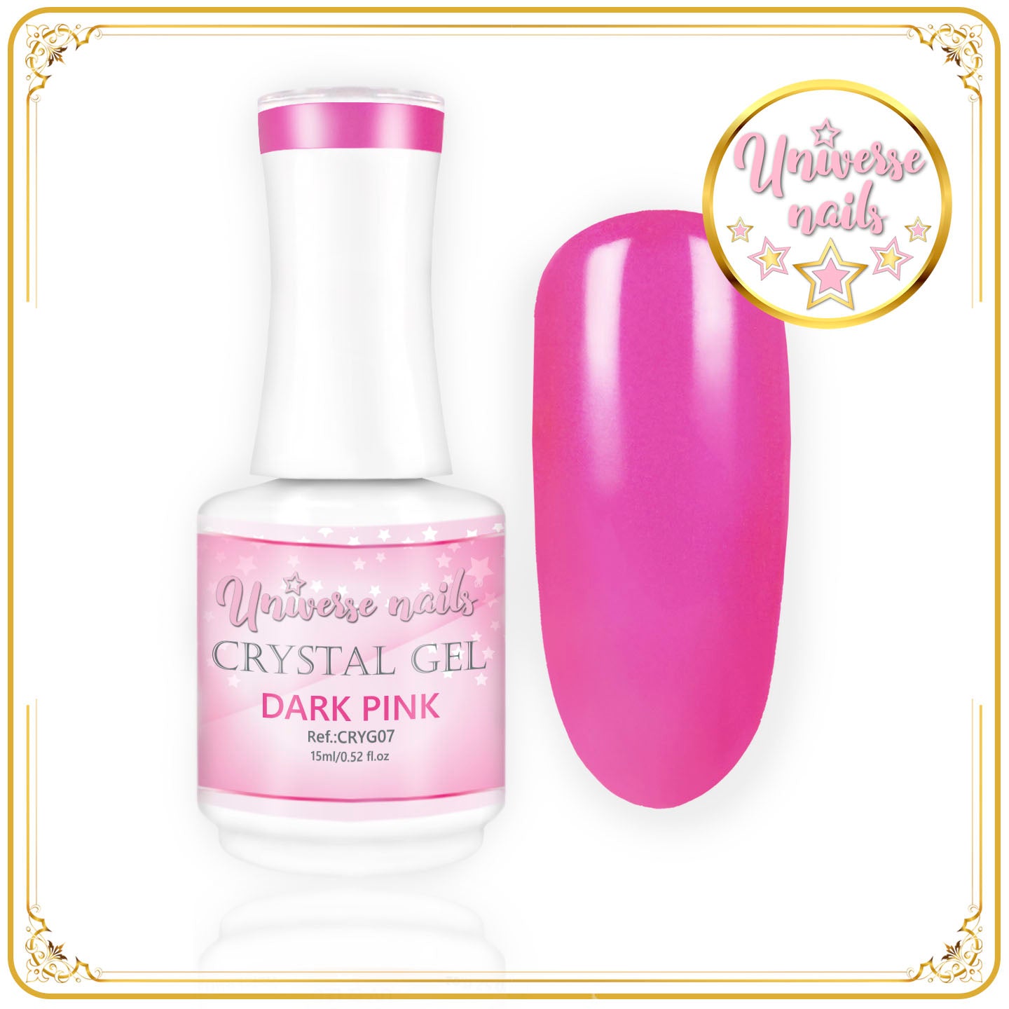Crystal gel DARK PINK