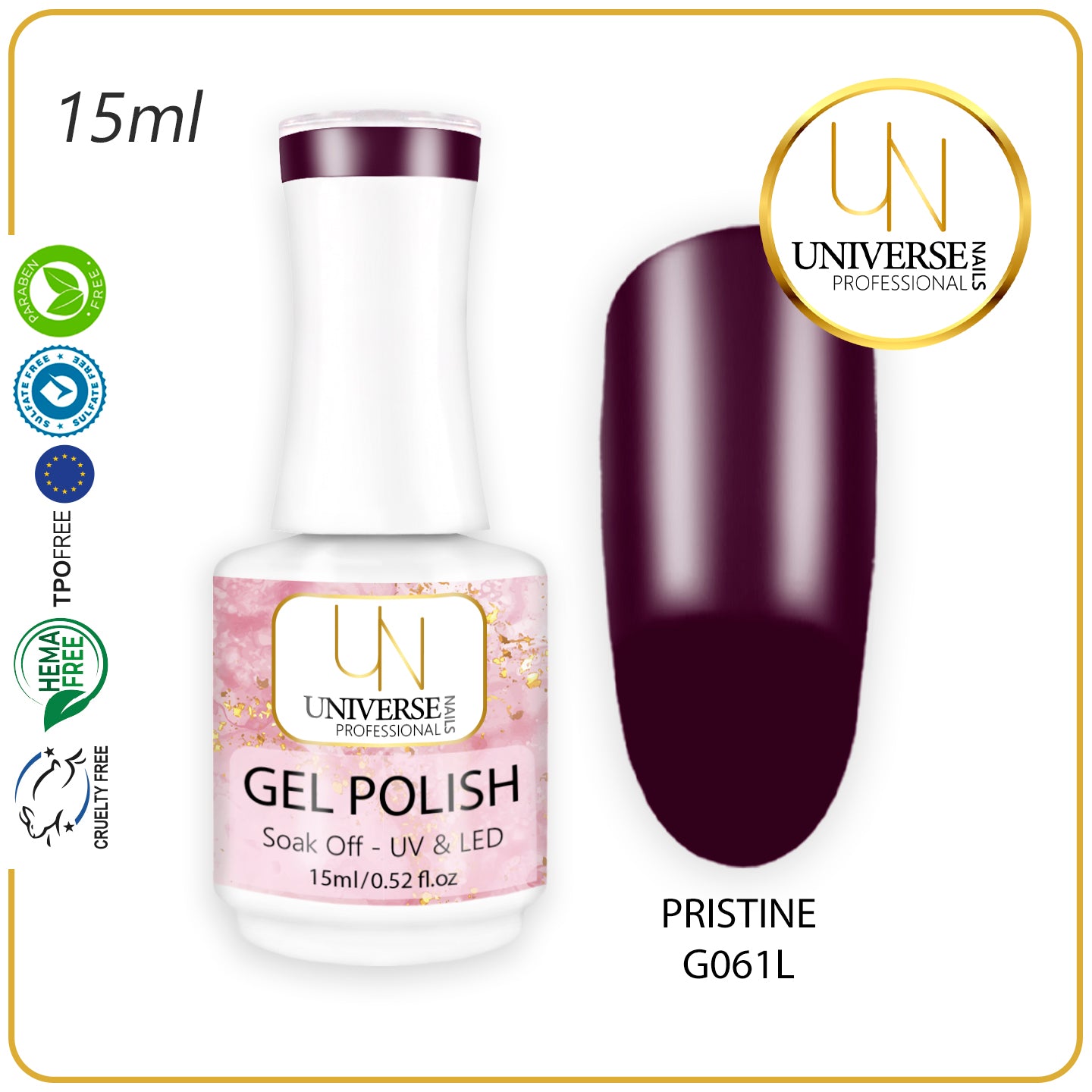 Gel Polish PRISTINE 15ml