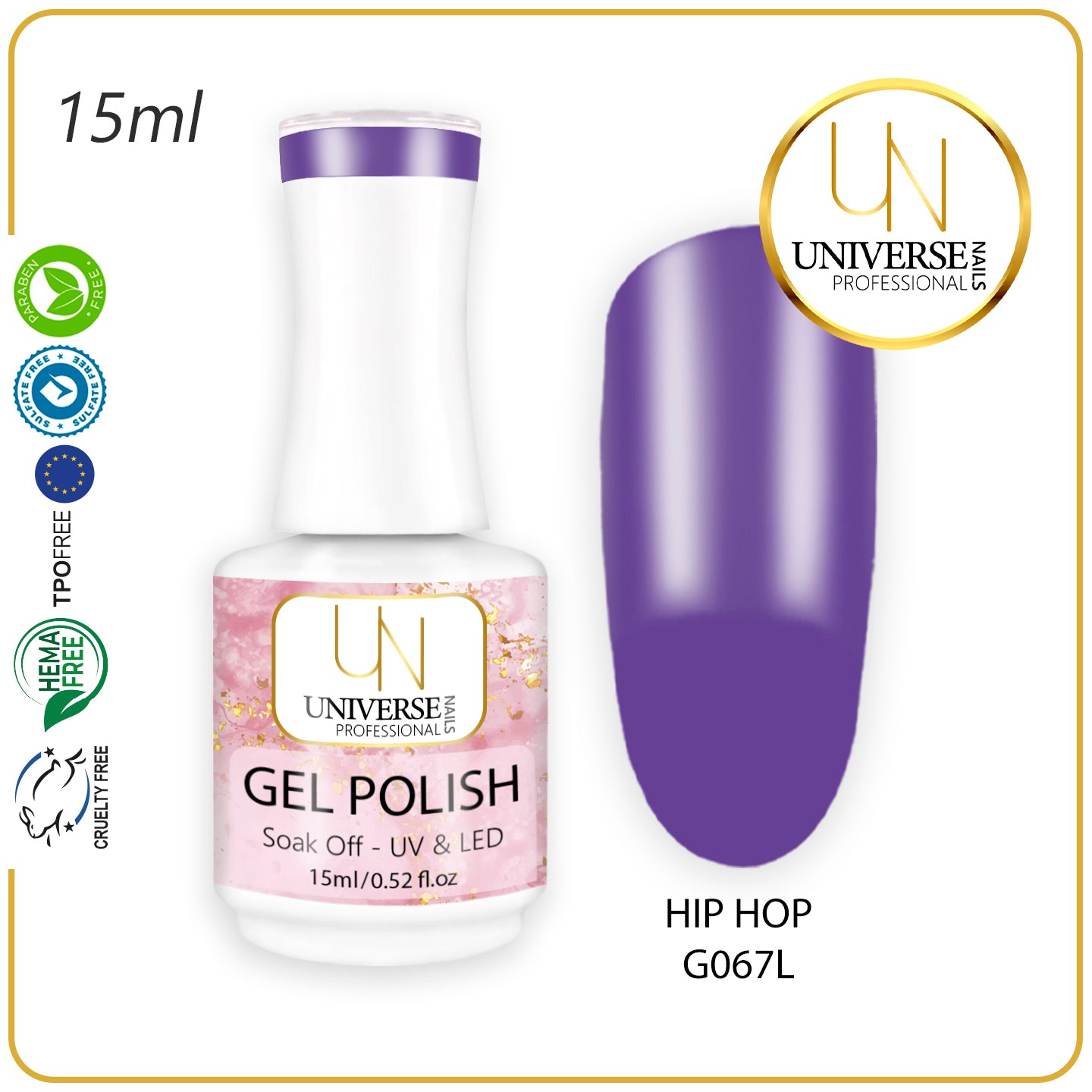 Gel Polish HIP HOP 15ml