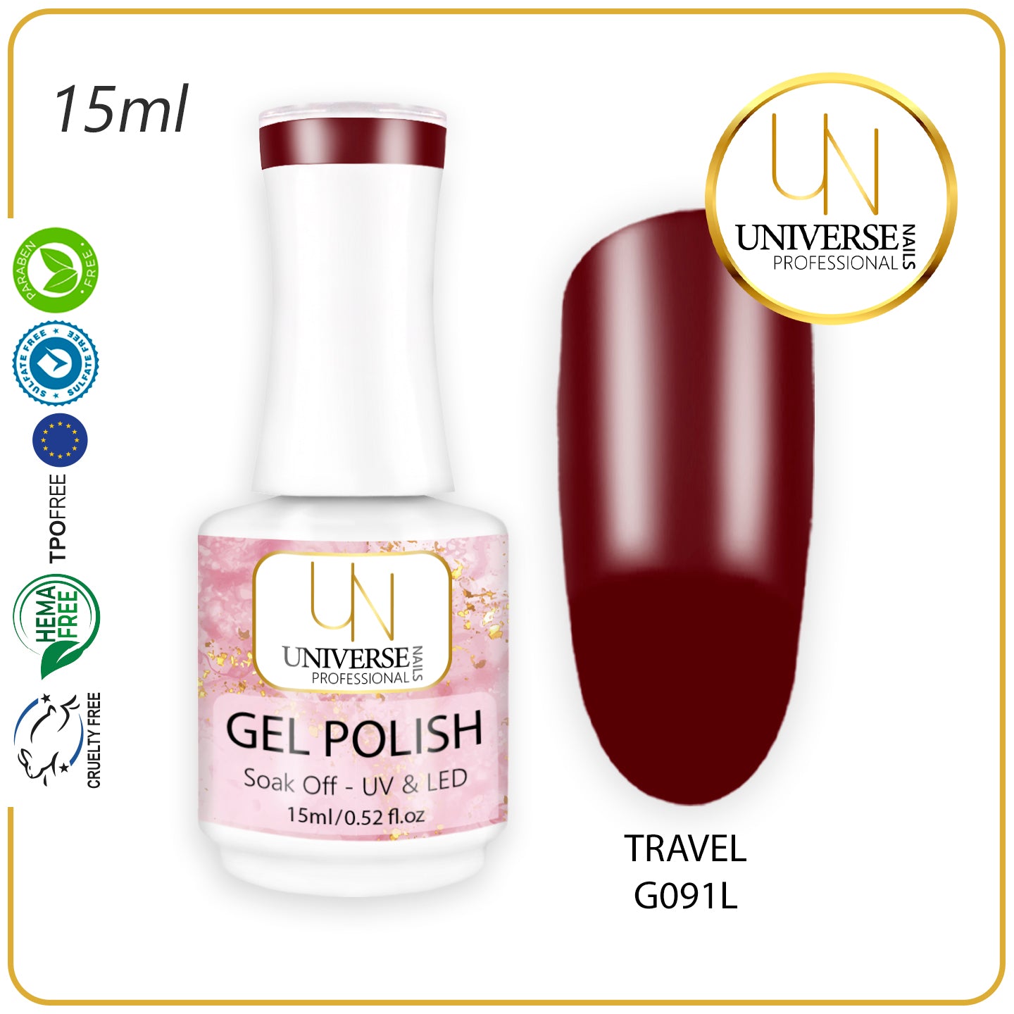 Gel Polish TRAVEL 15ml