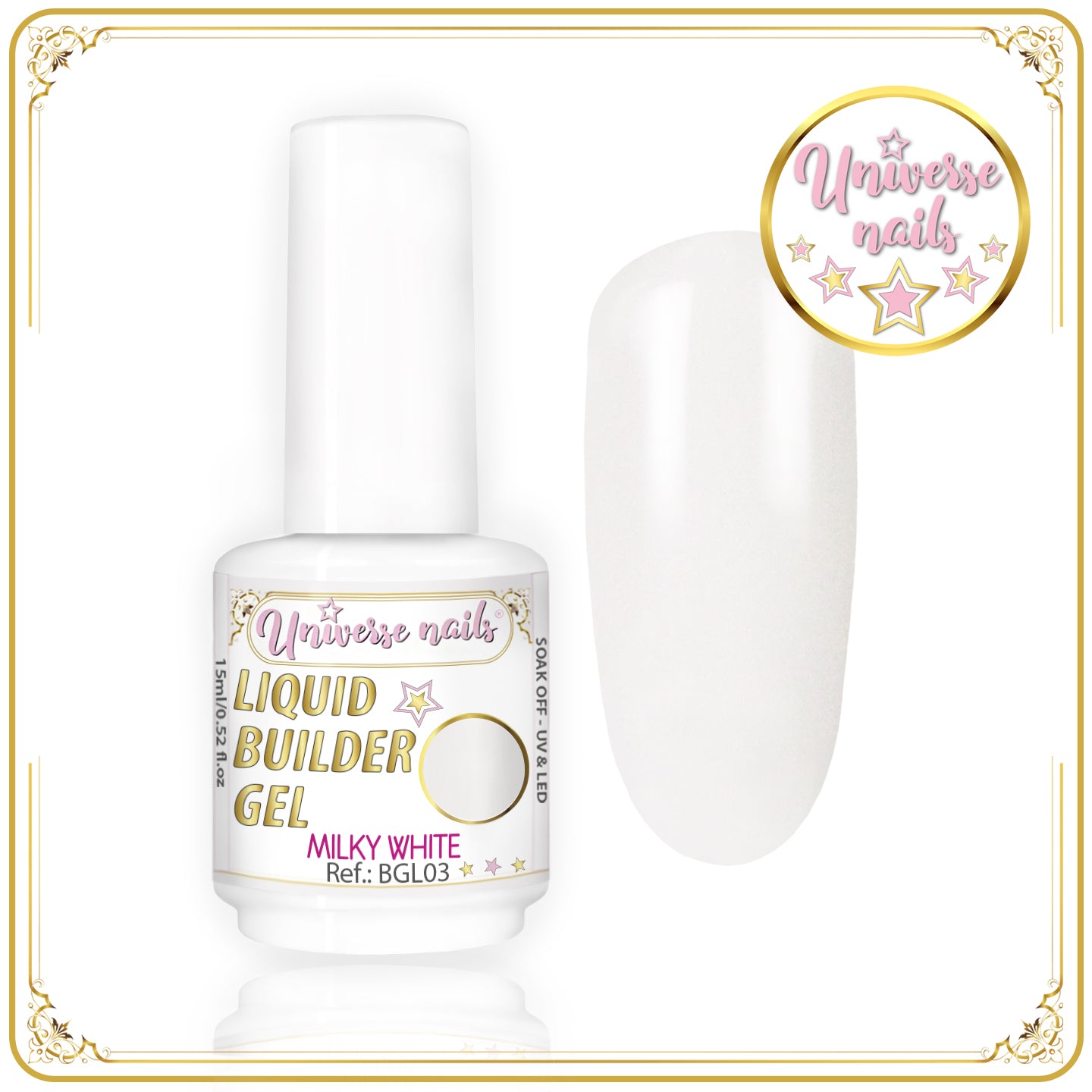 Liquid Builder Gel MILKY WHITE