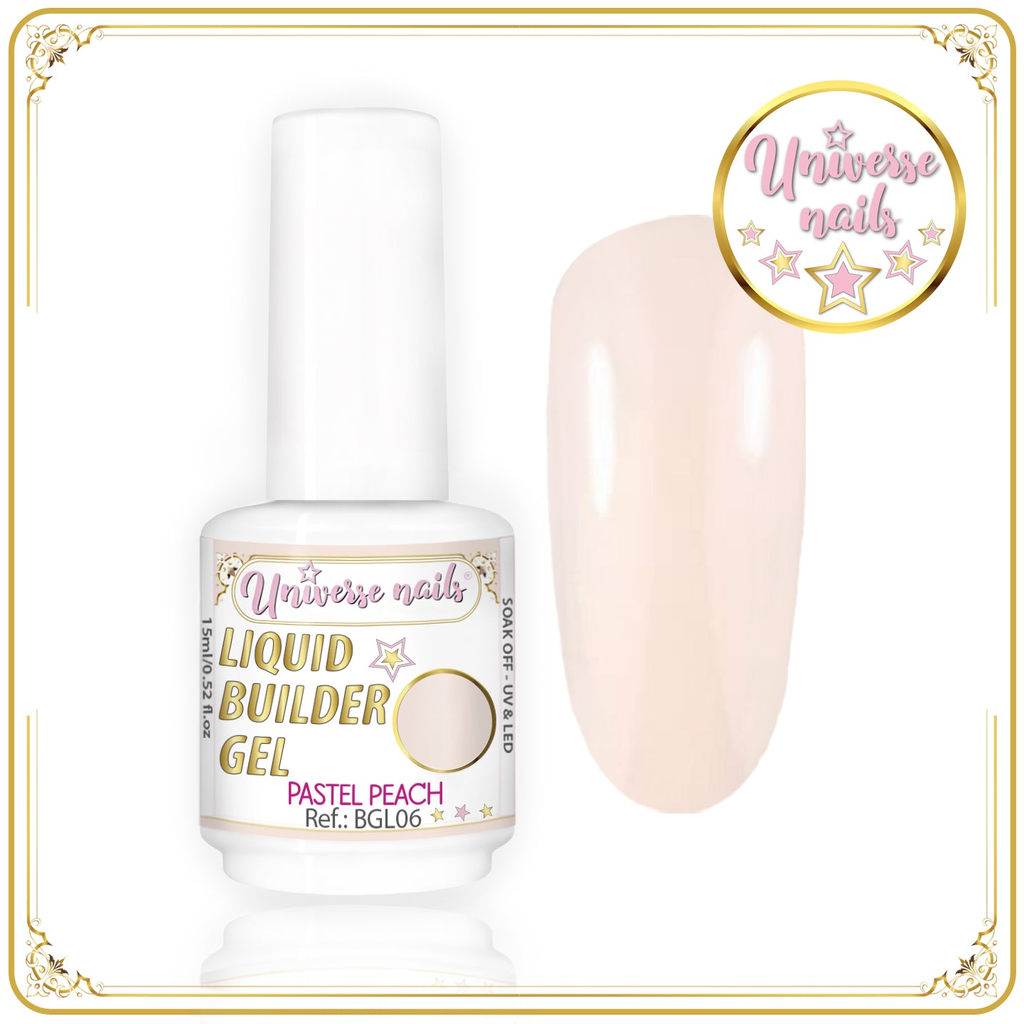 Liquid Builder Gel PASTEL PEACH