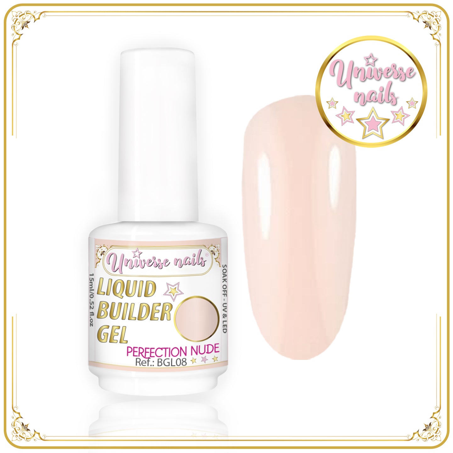 Liquid Builder Gel PERFECTION NUDE
