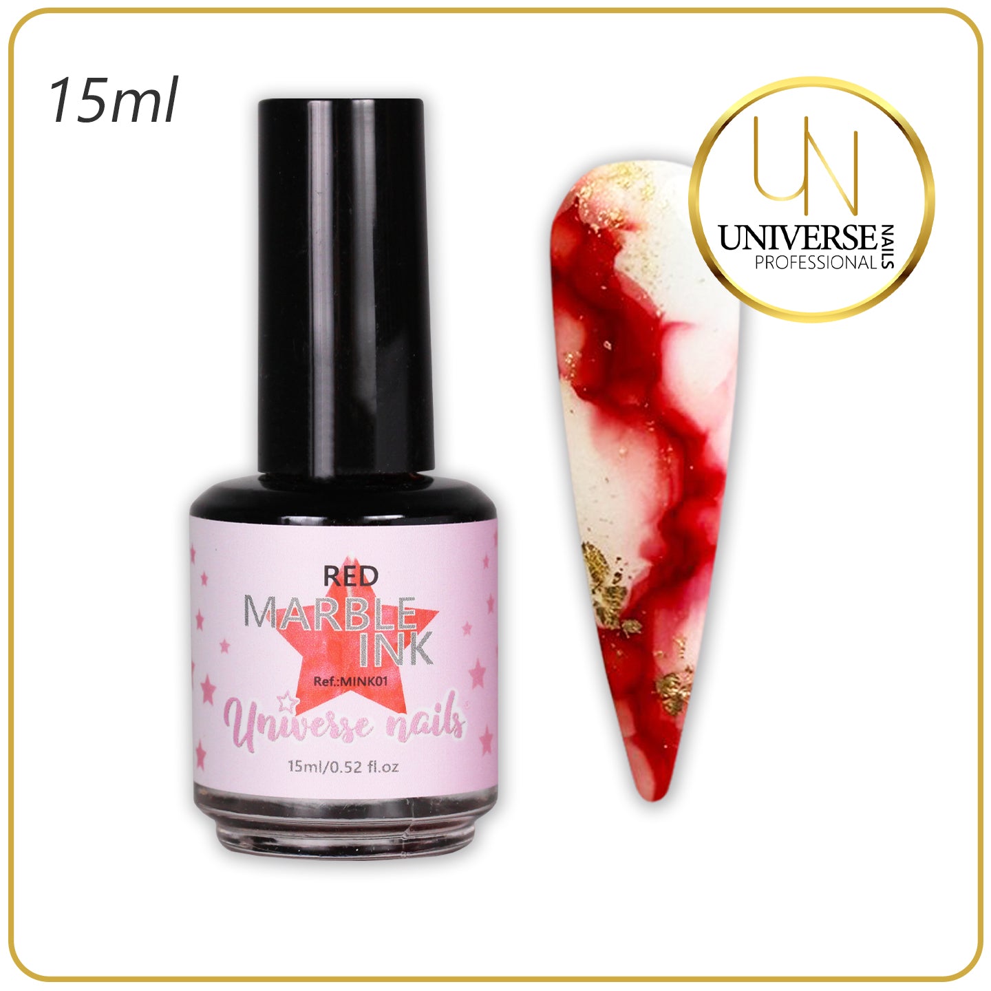 Marble ink RED