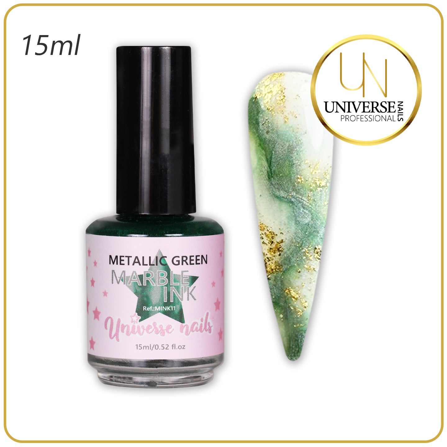 Marble ink METALLIC GREEN