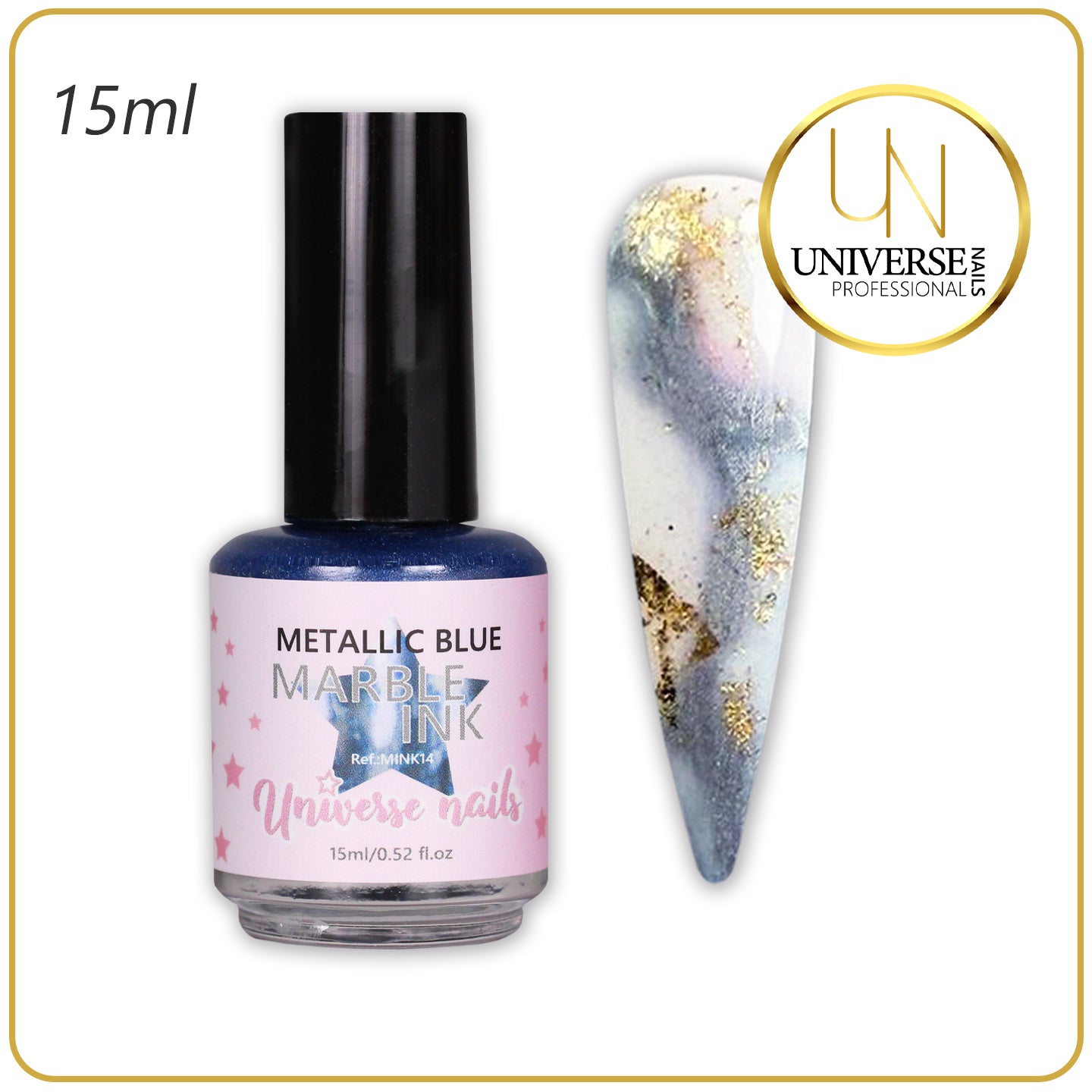 Marble ink METALLIC BLUE