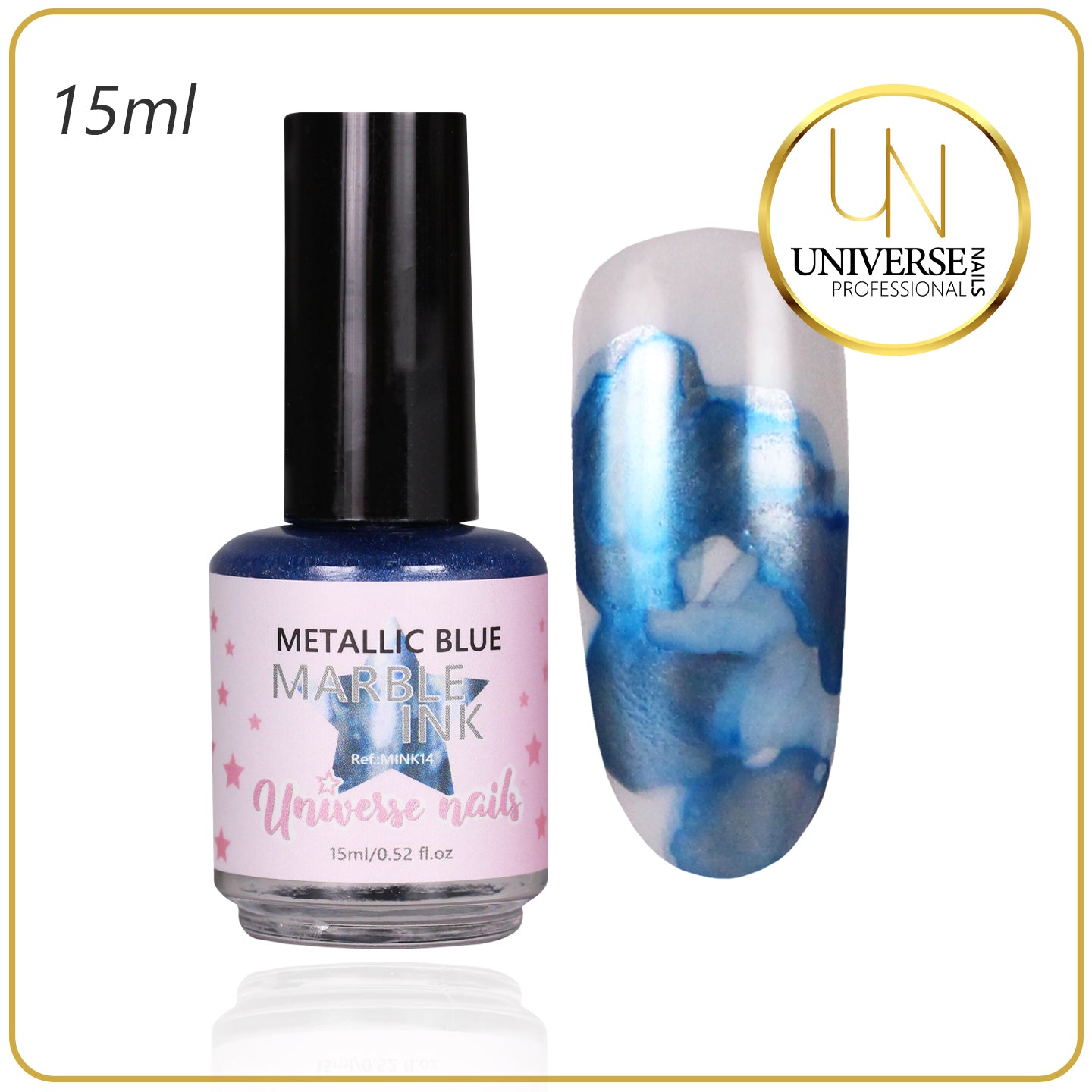 Marble ink METALLIC BLUE