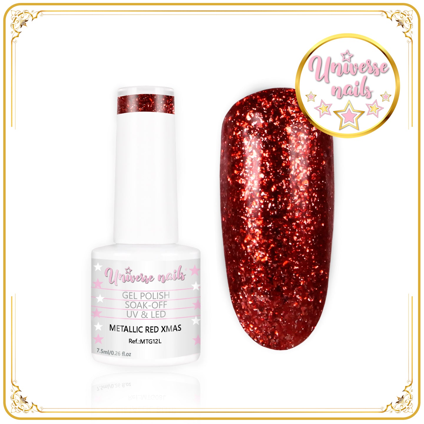 Metallic RED XMAS 7,5ml