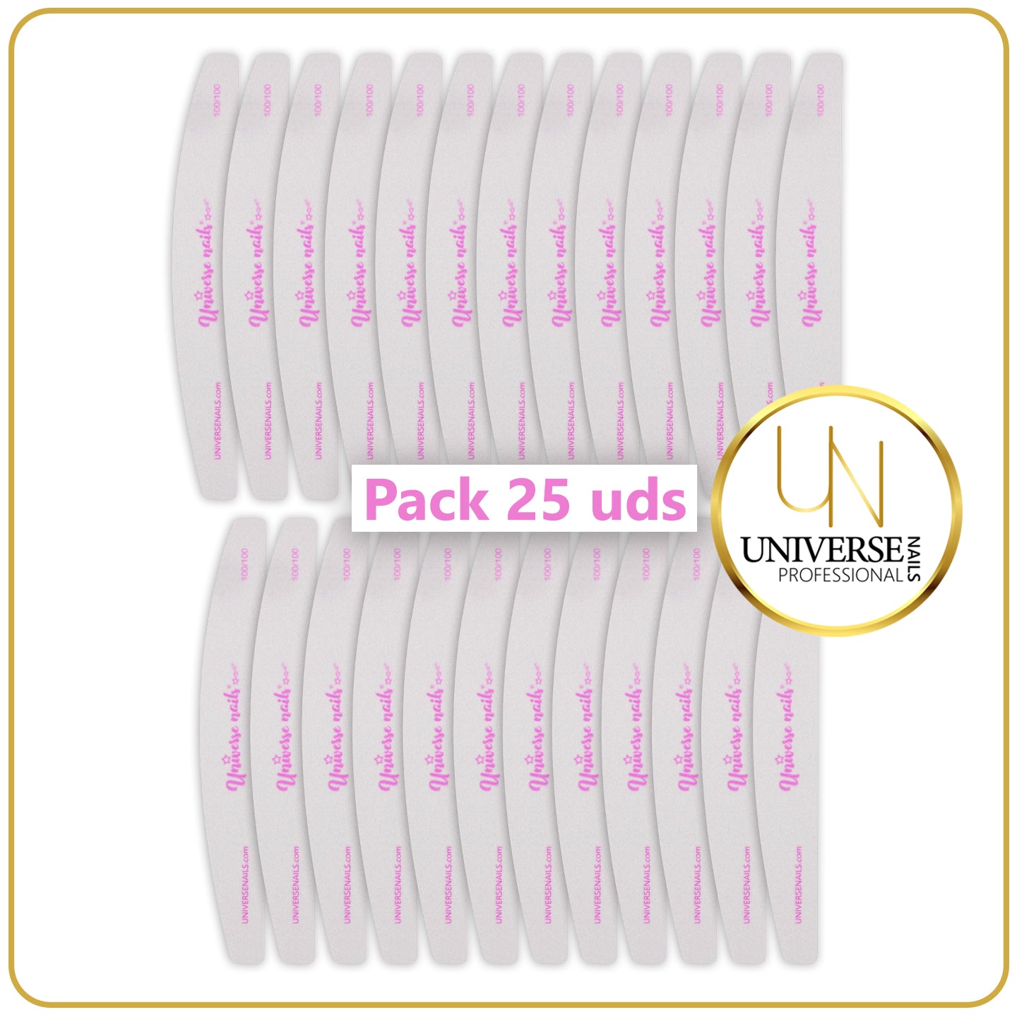 PACK 25 UDS. PULIDORES UNIVERSE 100-100
