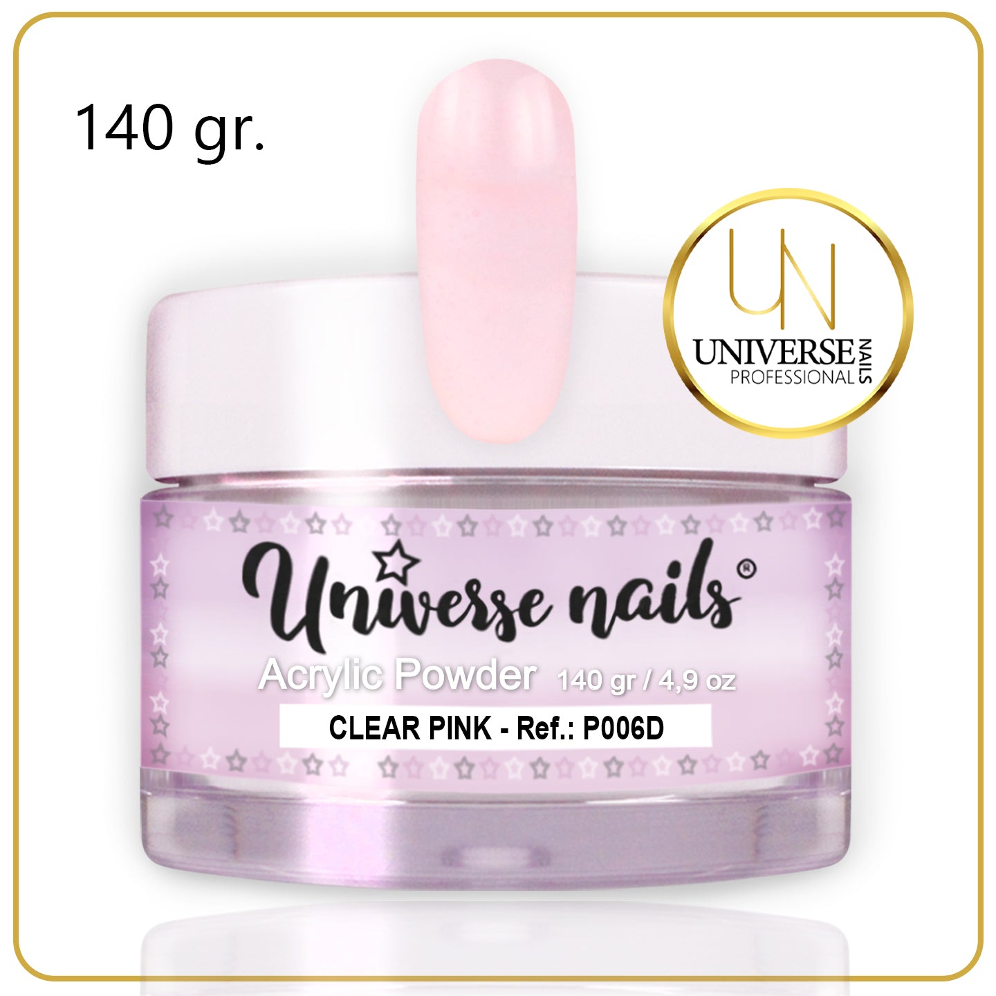 Polvo Acrílico CLEAR PINK 140grs