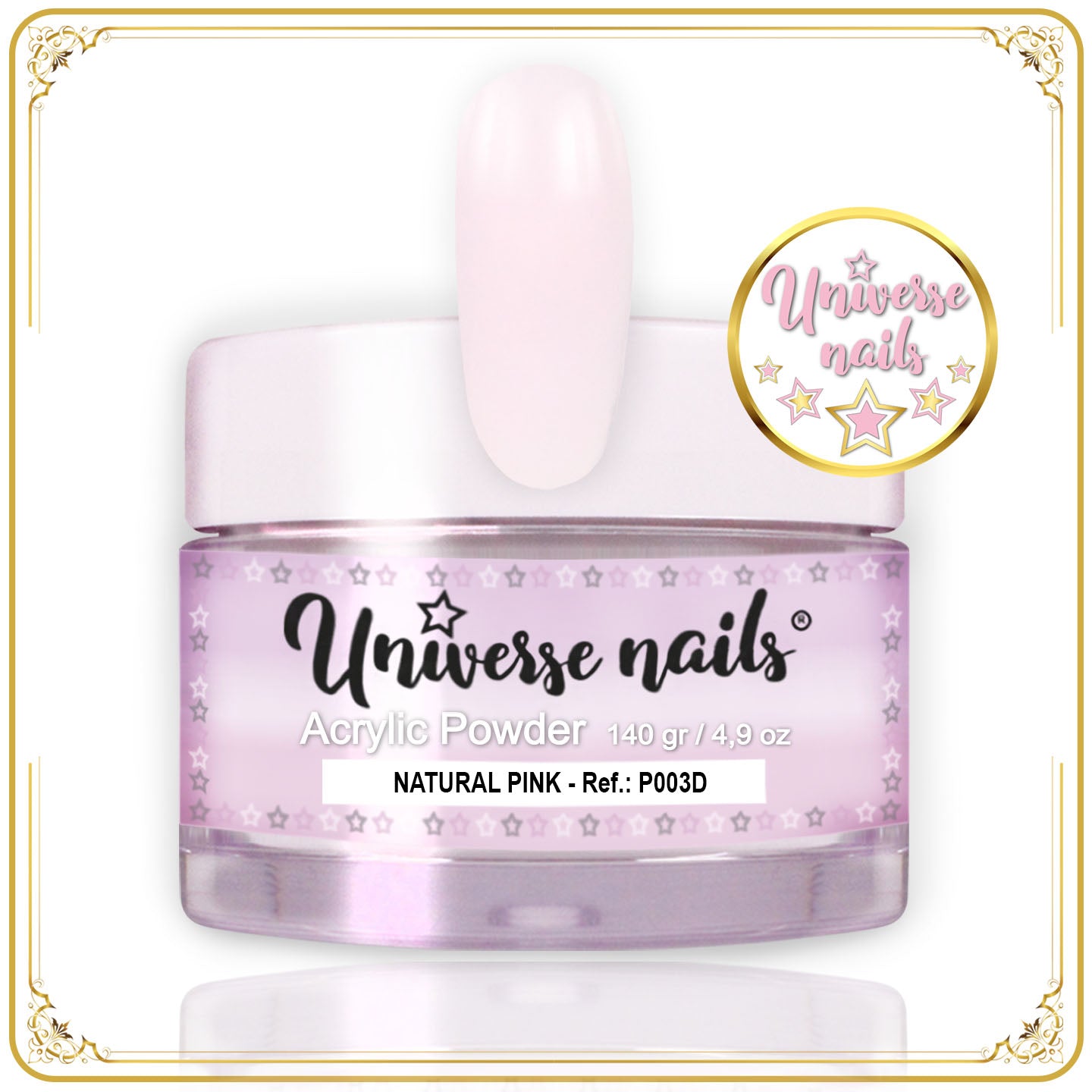 Polvo Acrílico NATURAL PINK 140grs