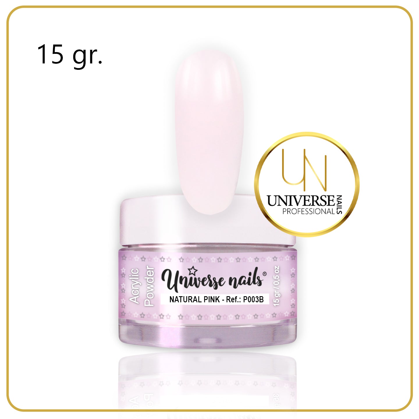 Polvo Acrílico NATURAL PINK 15grs