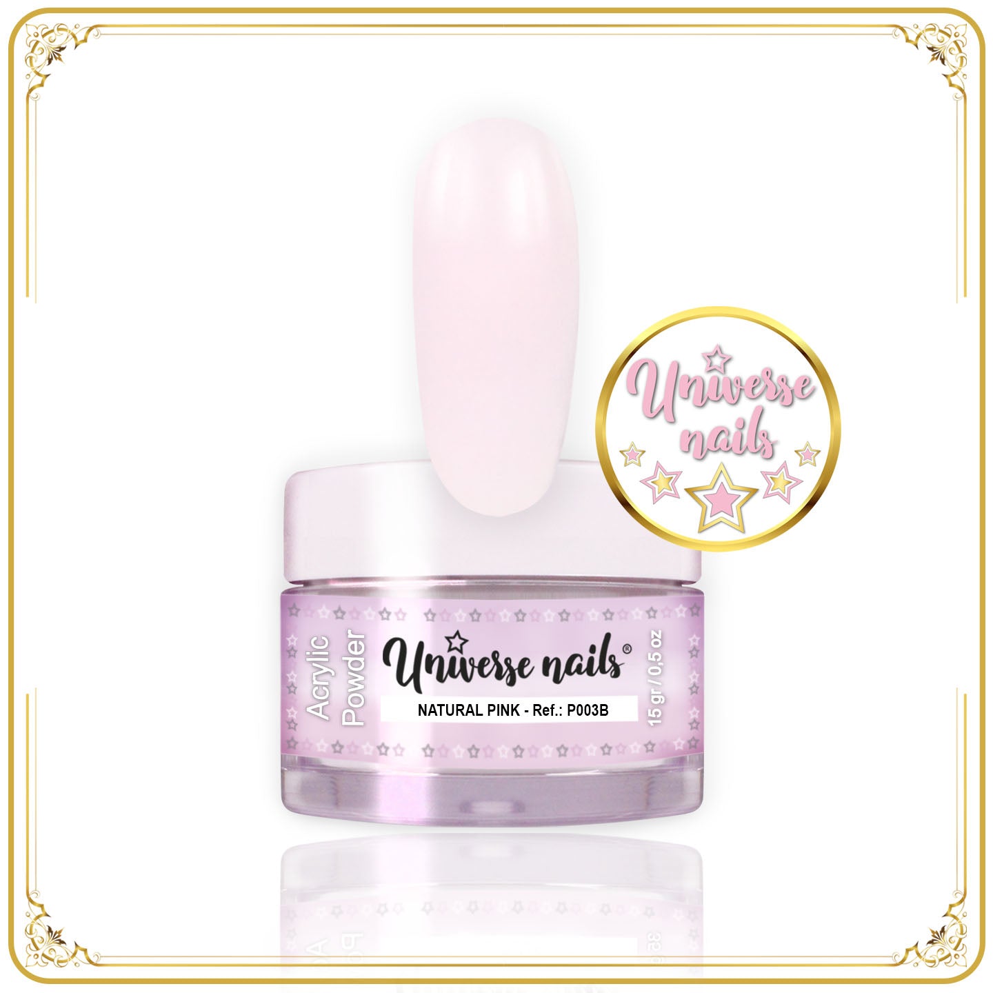 Polvo Acrílico NATURAL PINK 15grs