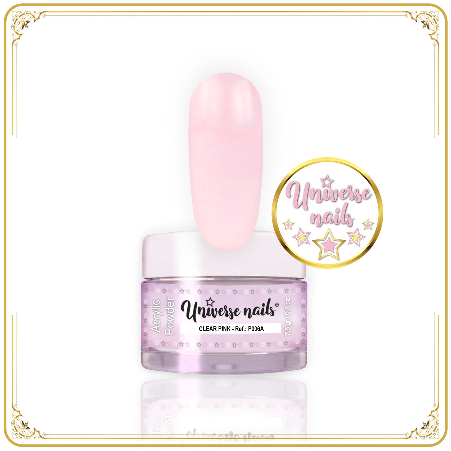 Polvo Acrílico CLEAR PINK 7,5grs
