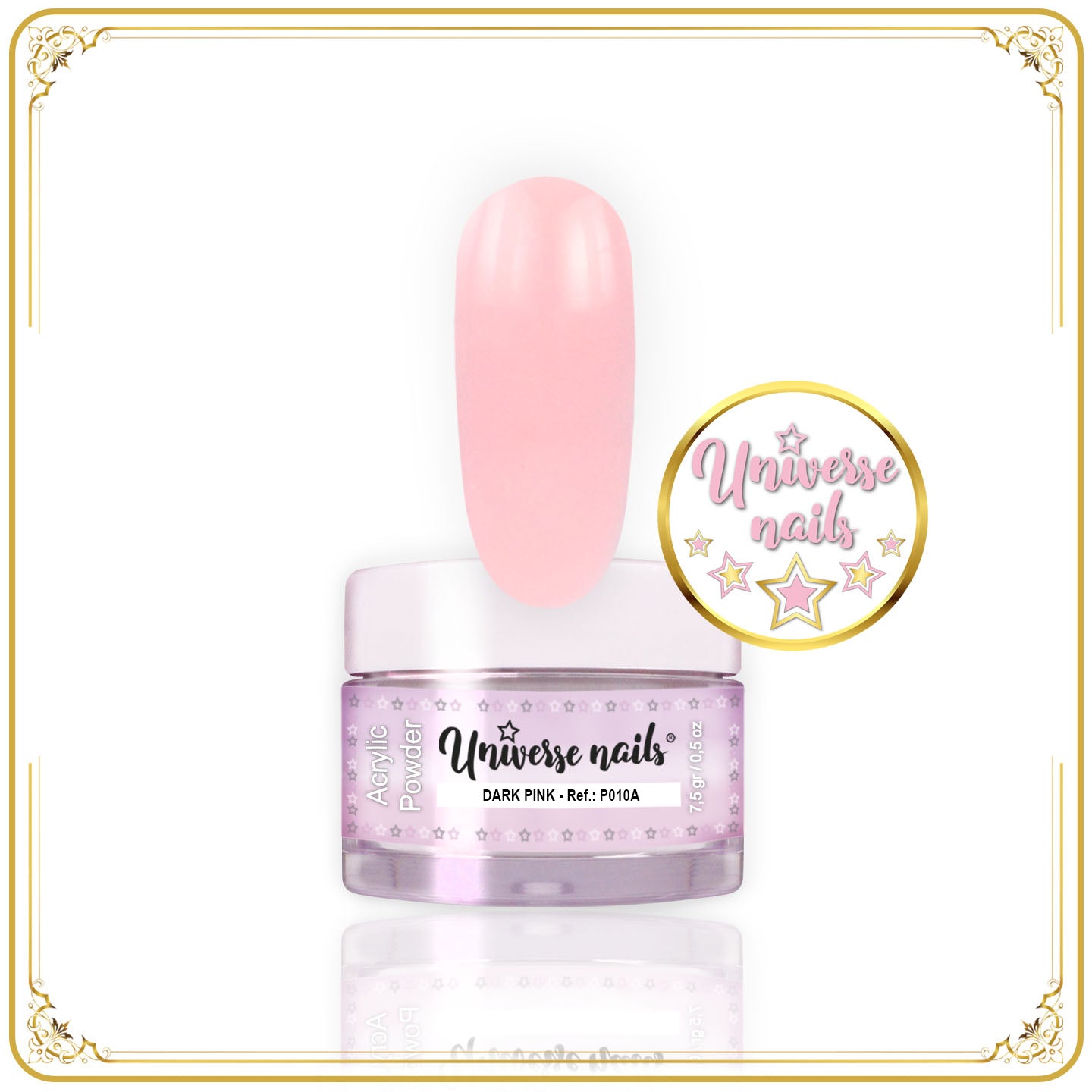 Polvo Acrílico DARK PINK 7,5grs