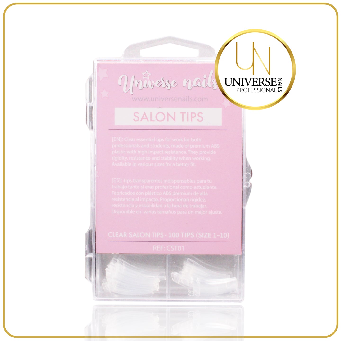 CAJA DE TIPS TRANSPARENTES