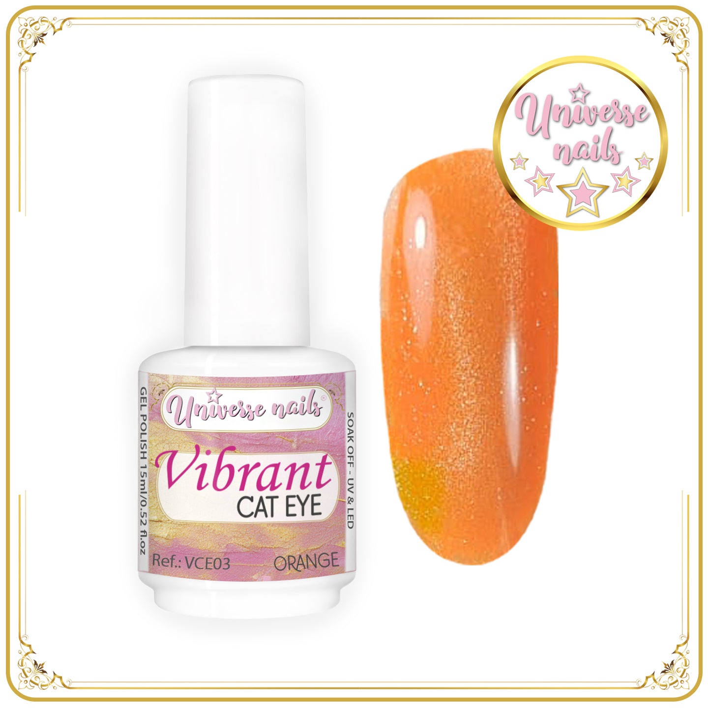 Vibrant Cat Eye ORANGE