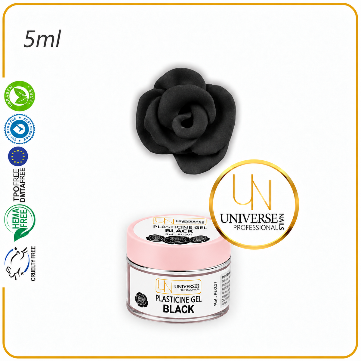 GEL PLASTILINA BLACK