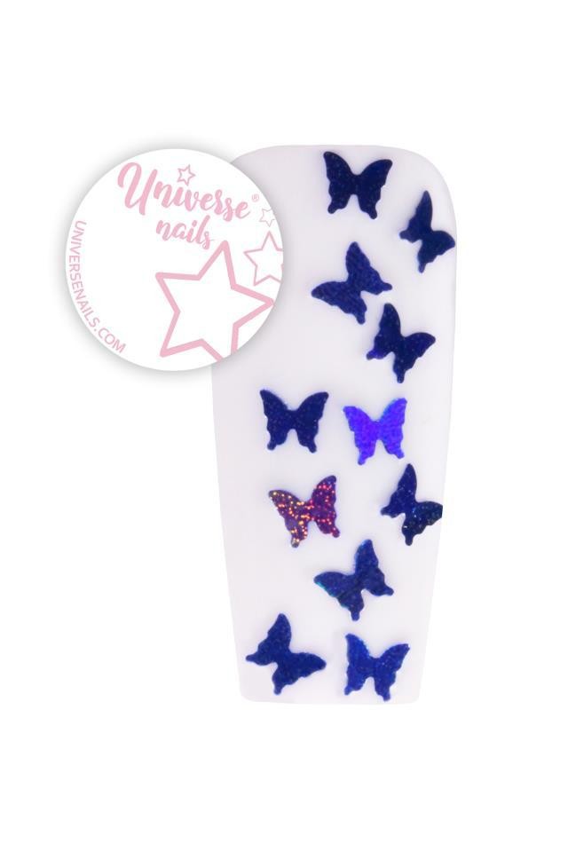 Metallic Butterflies DARK BLUE