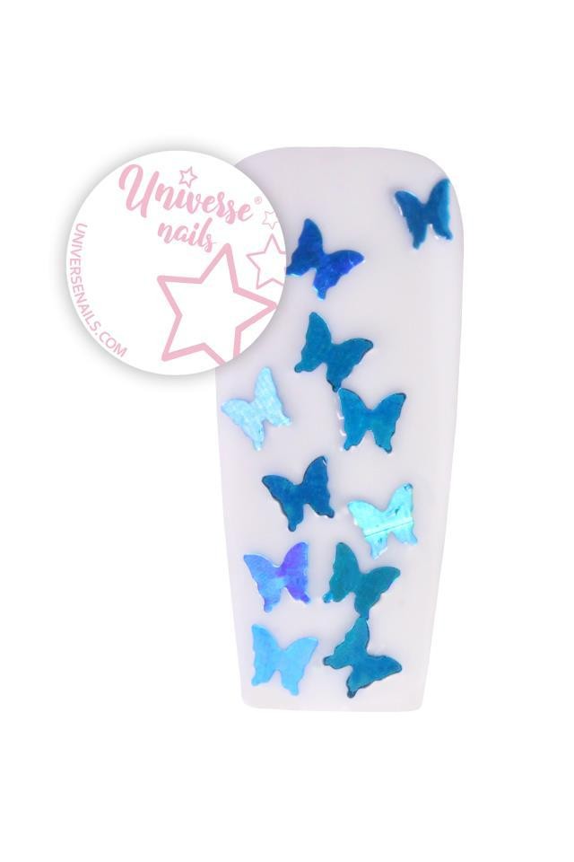 Metallic Butterflies BLUE