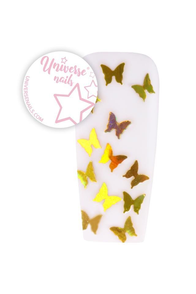 Metallic Butterflies DARK YELLOW