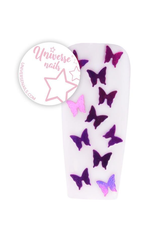 Metallic Butterflies DARK VIOLET