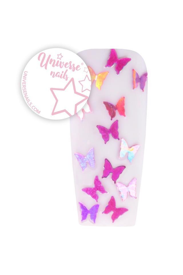 Metallic Butterflies PINK