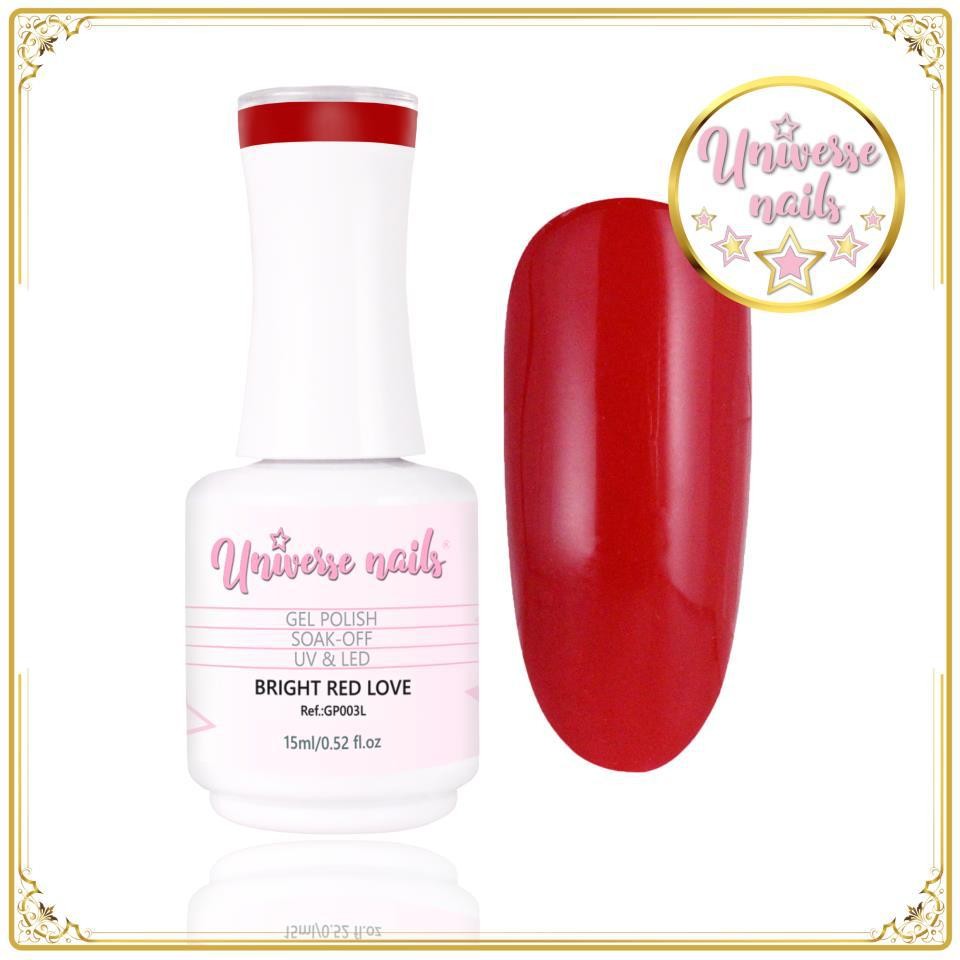 Gel polish BRIGHT RED LOVE 15ml