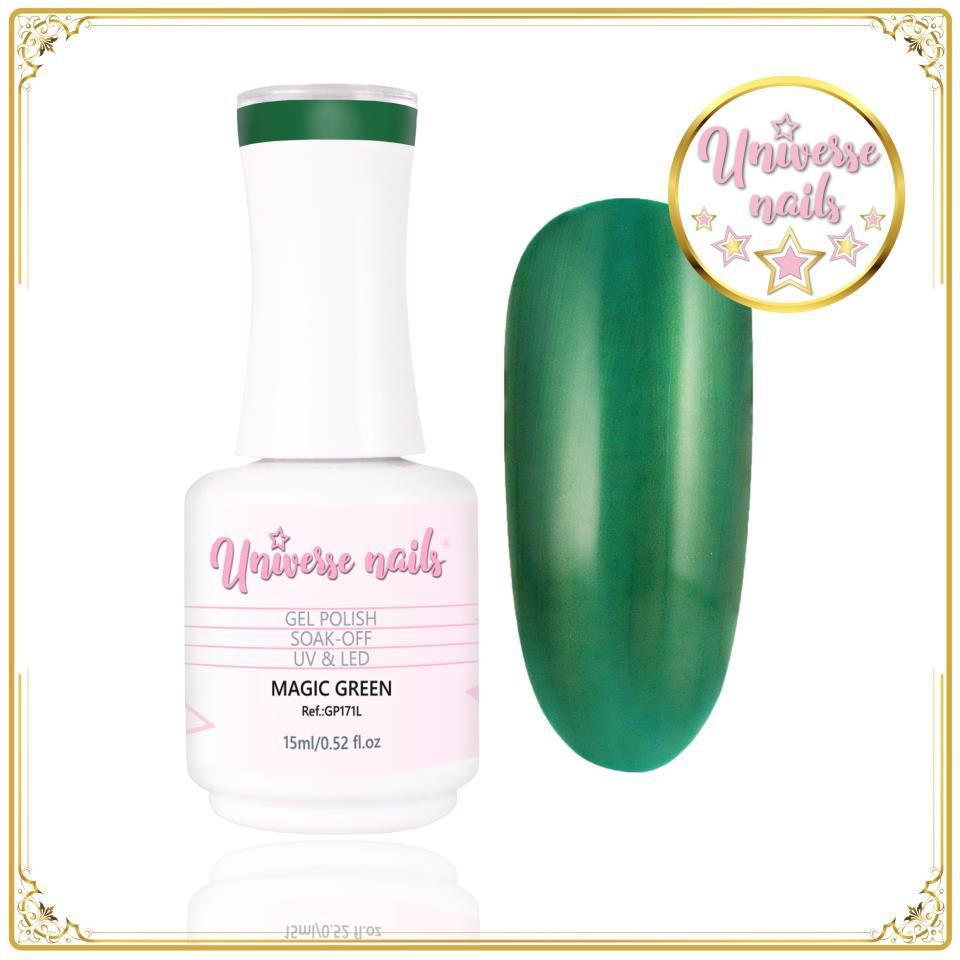 Gel polish MAGIC GREEN 15ml