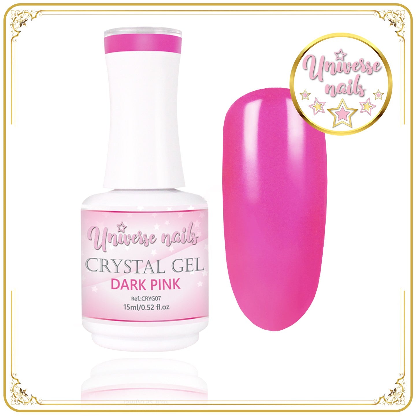 Crystal gel DARK PINK