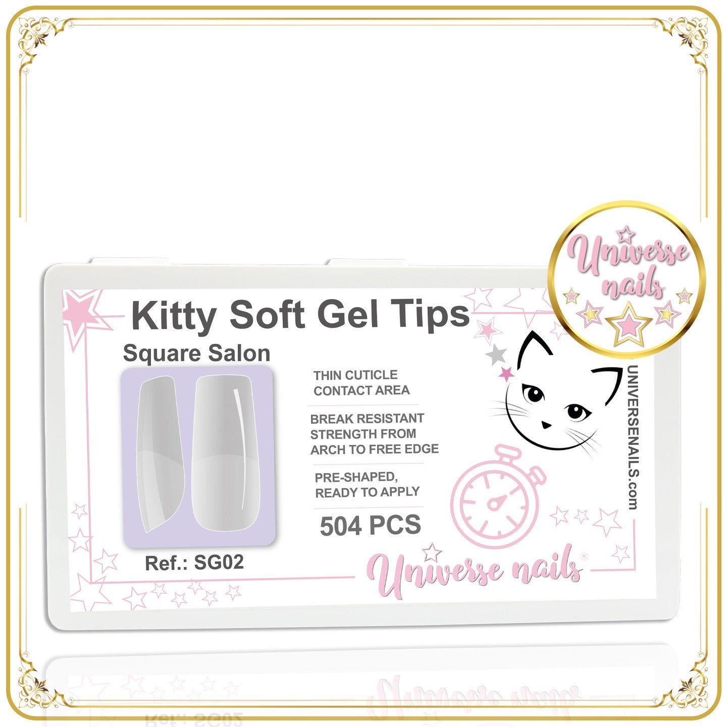 KITTY SOFT GEL TIPS SQUARE SALON