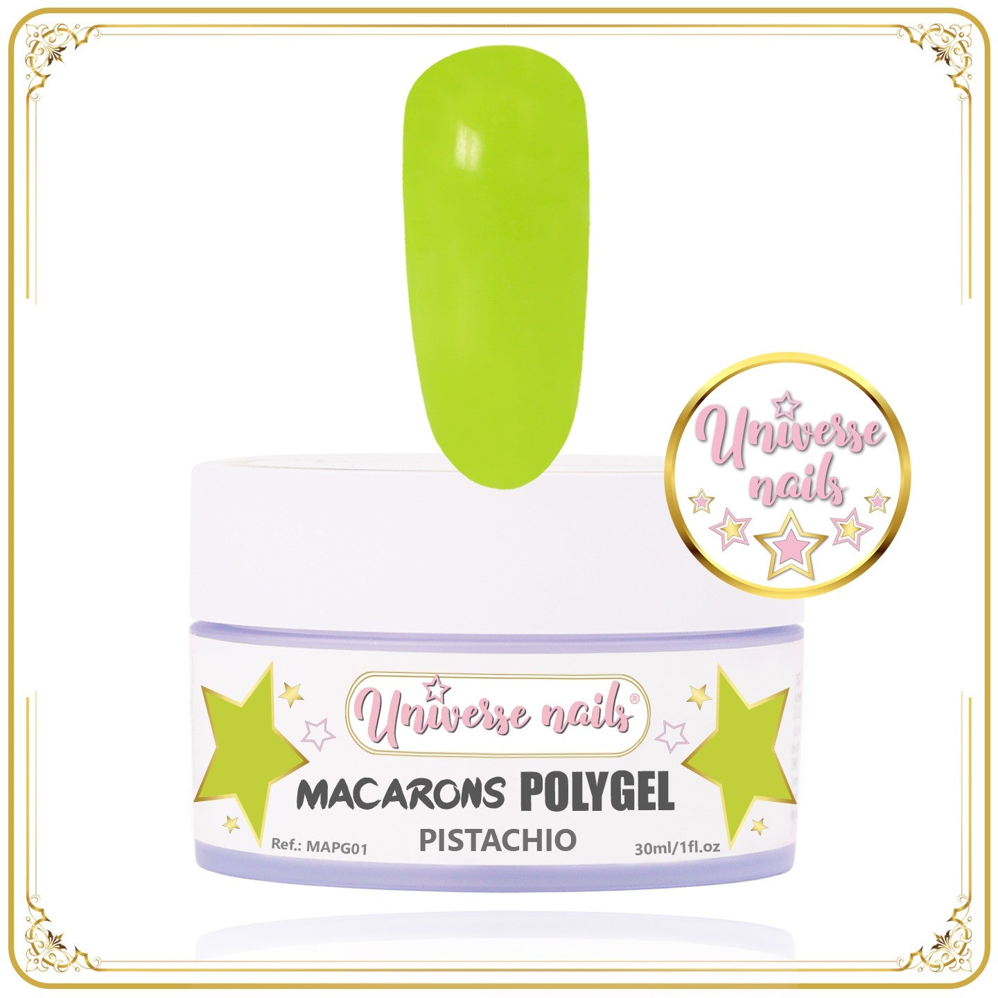 Polygel Macarons PISTACHIO