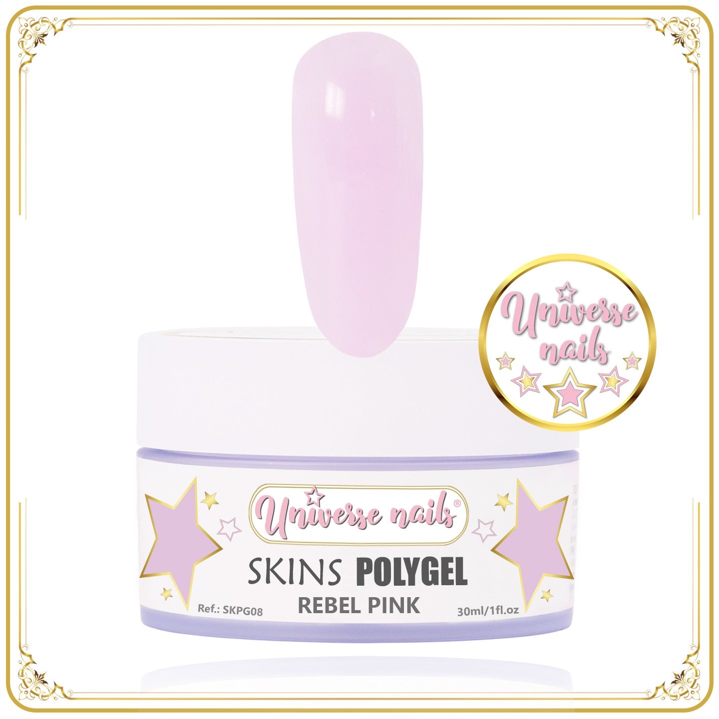 Polygel Skins REBEL PINK 30ml