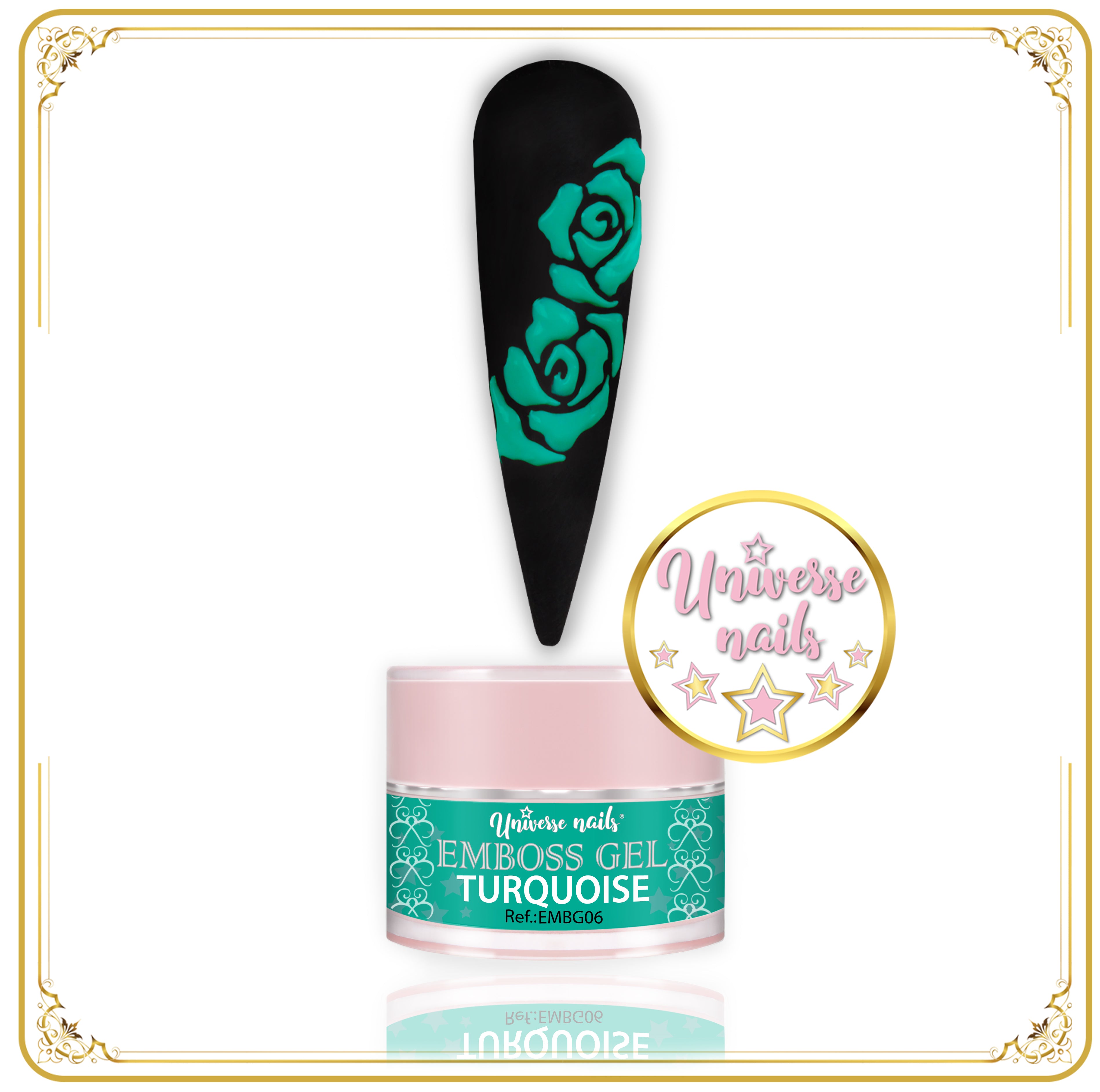 Emboss gel TURQUOISE