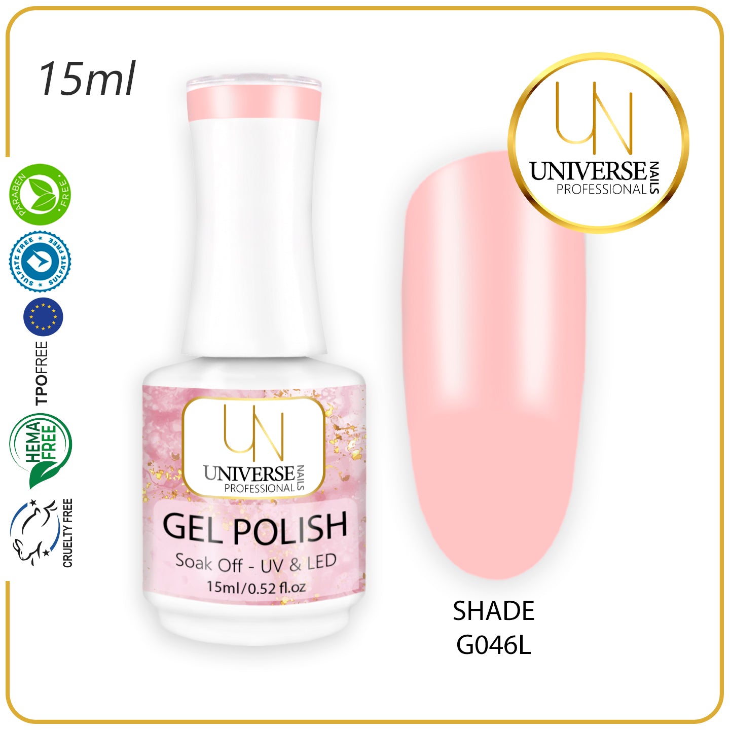 Gel Polish SHADE 15ml