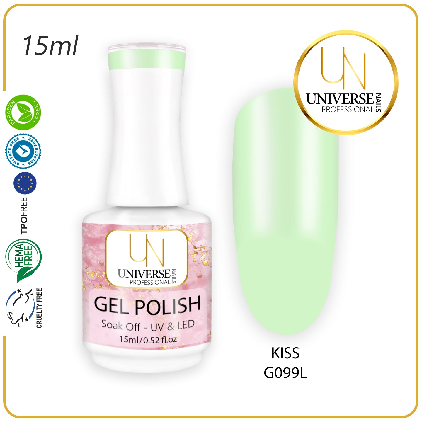 Gel Polish KISS 15ml