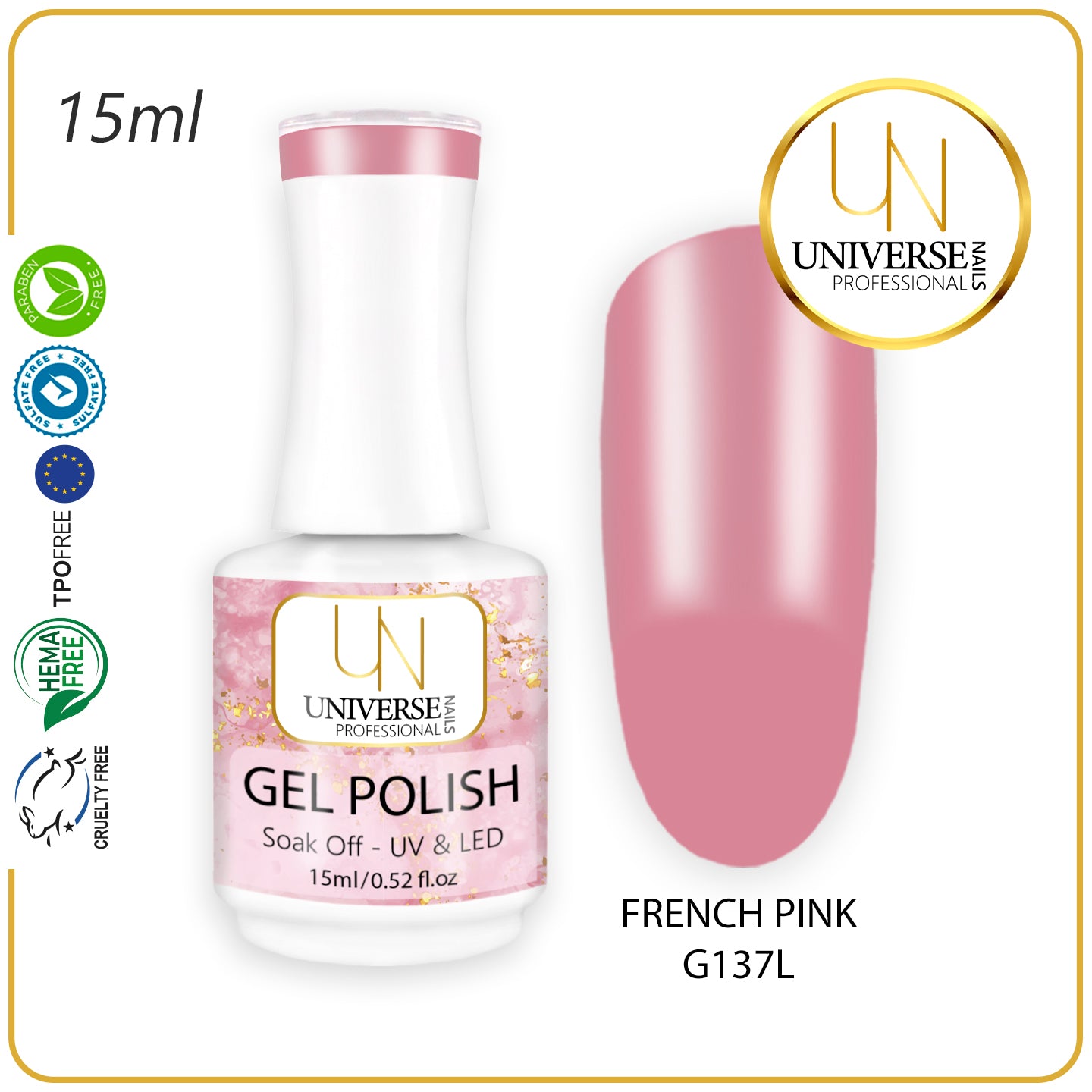 Gel Polish FRENCH PINK 15ml