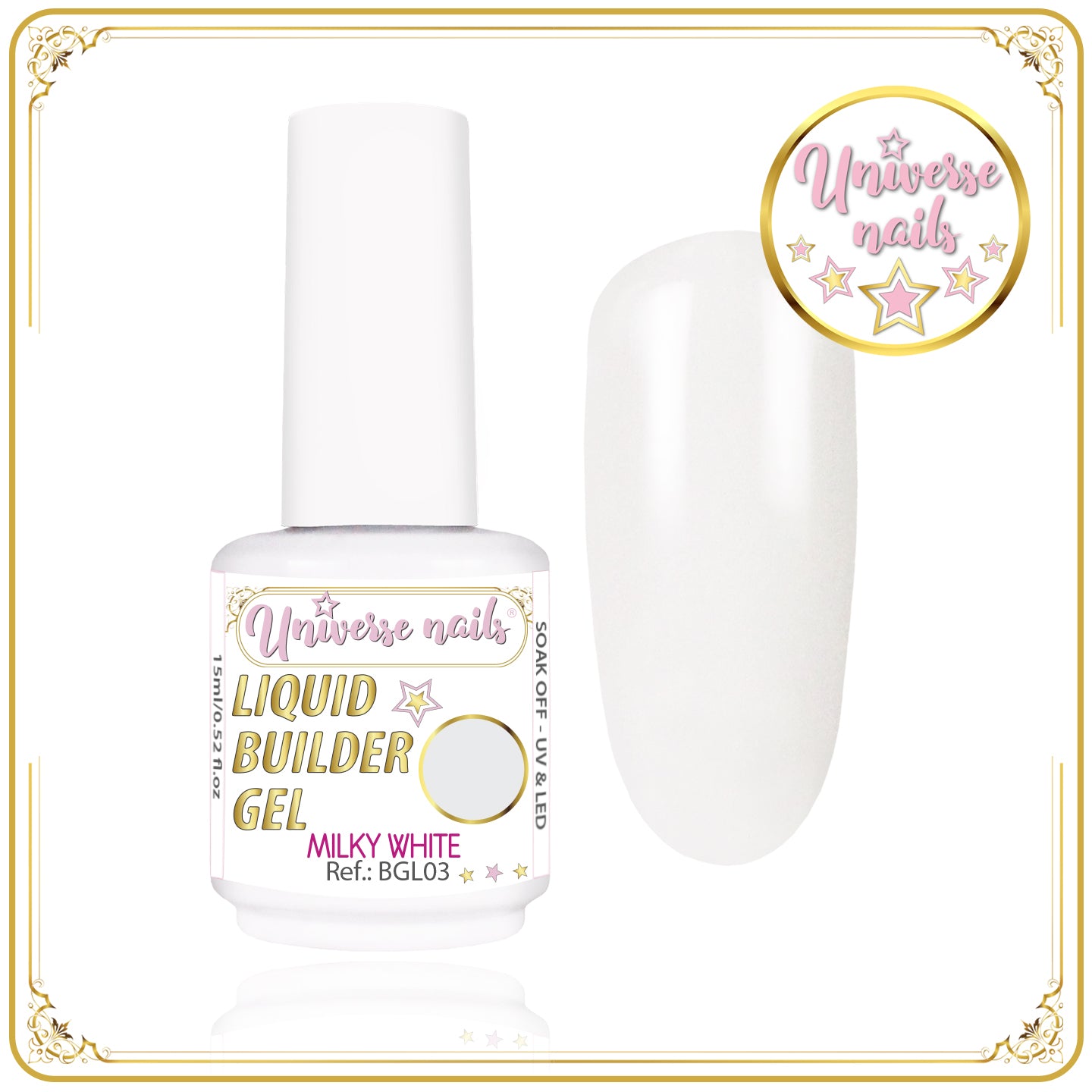 Liquid Builder Gel MILKY WHITE