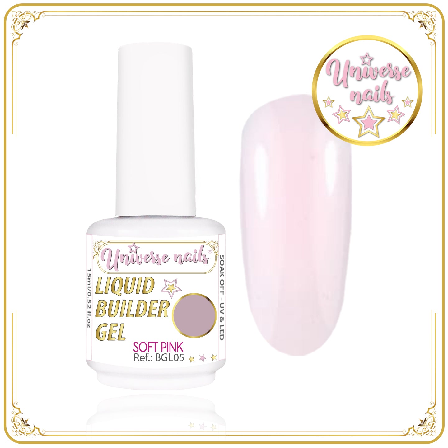 Liquid Builder Gel SOFT PINK