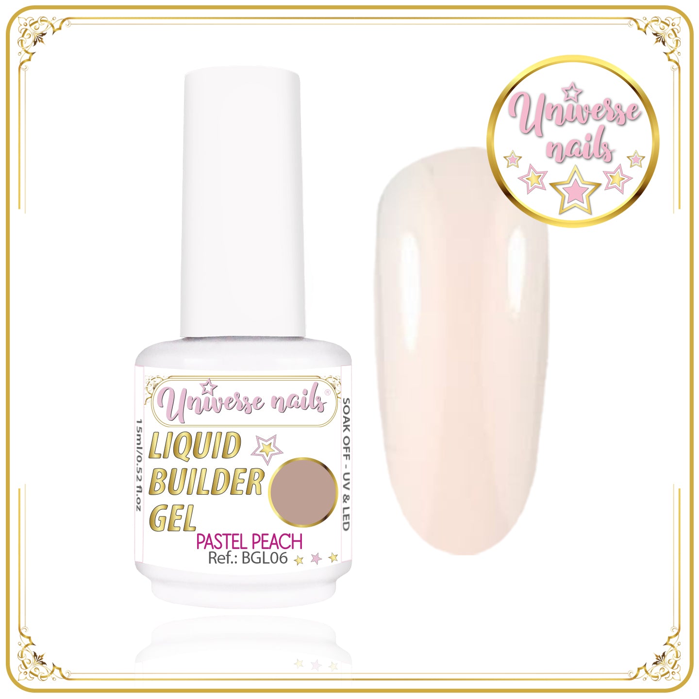 Liquid Builder Gel PASTEL PEACH