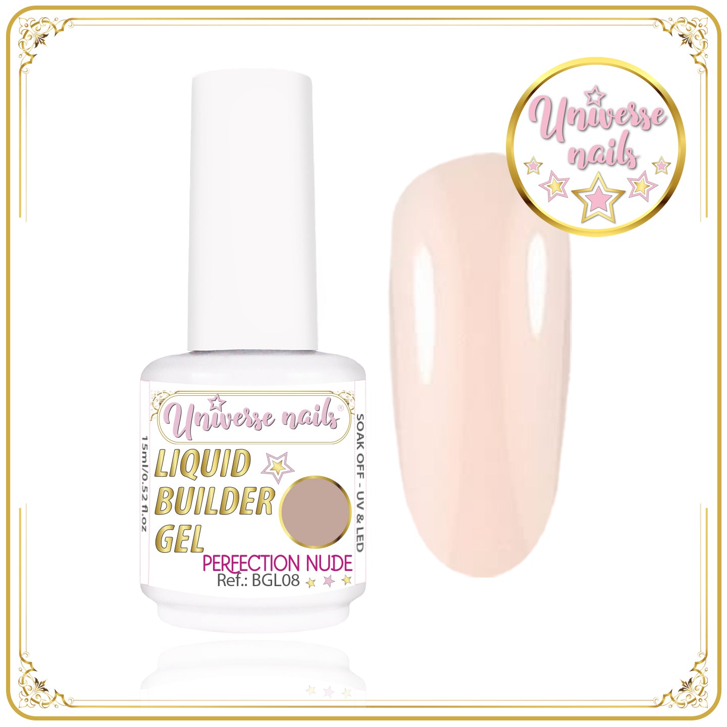 Liquid Builder Gel PERFECTION NUDE