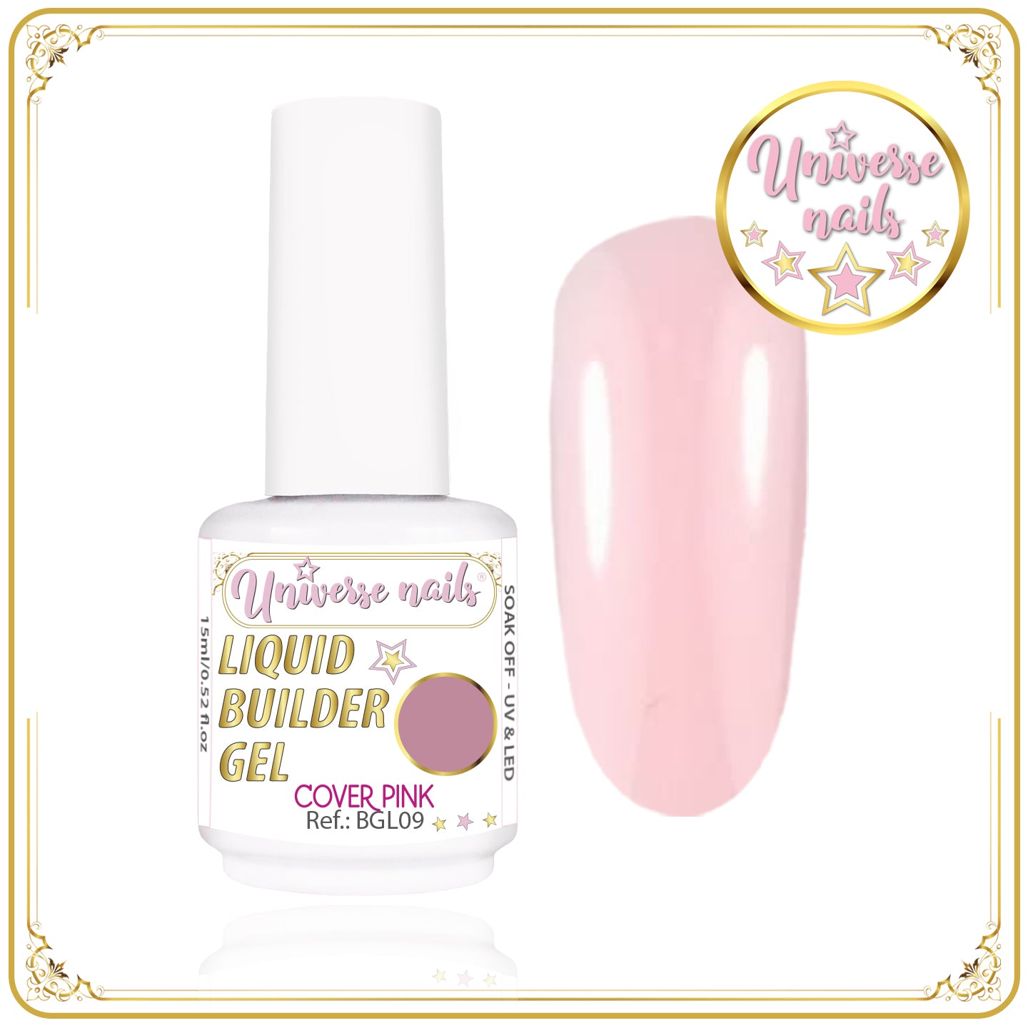 Liquid Builder Gel COVER PINK