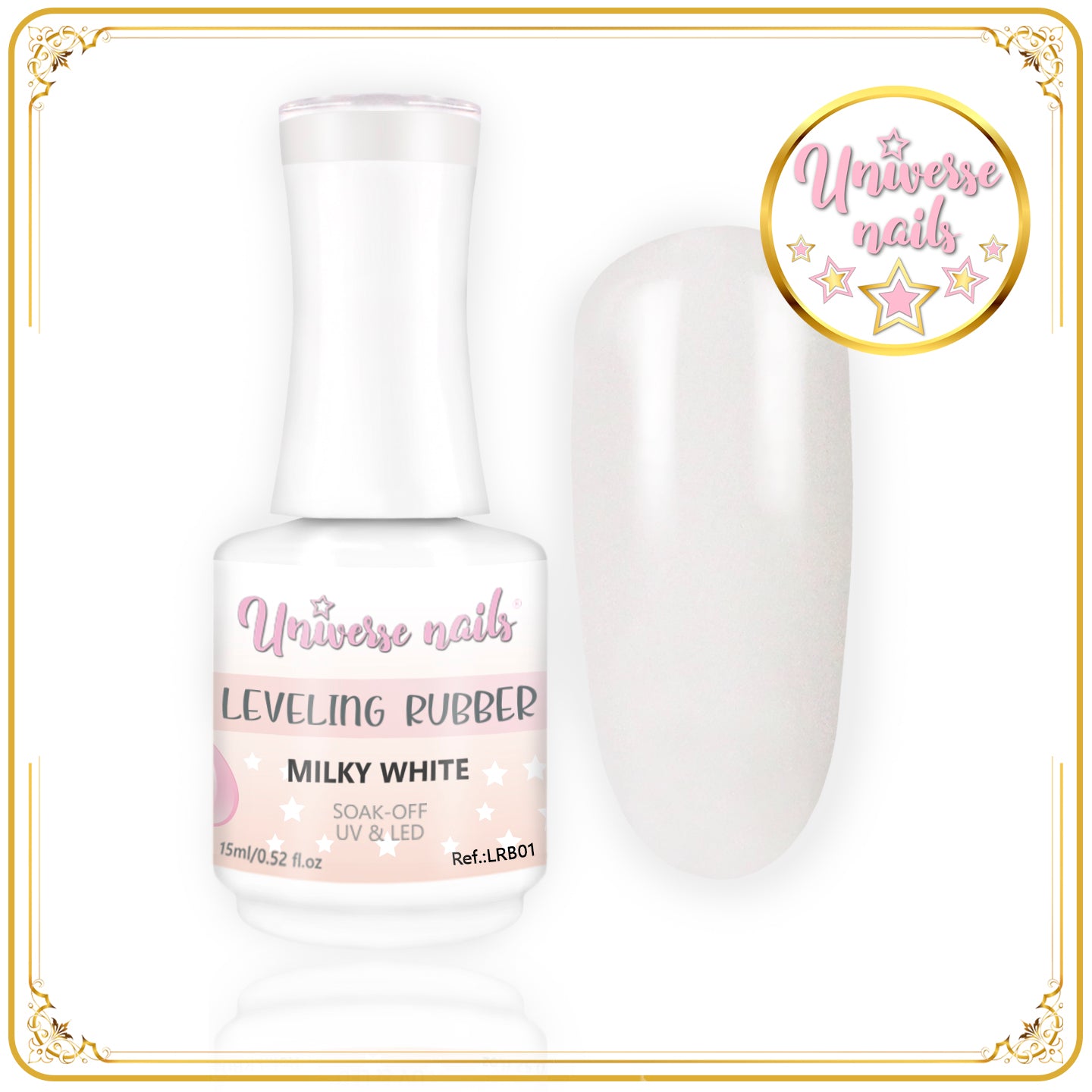 Leveling rubber MILKY WHITE