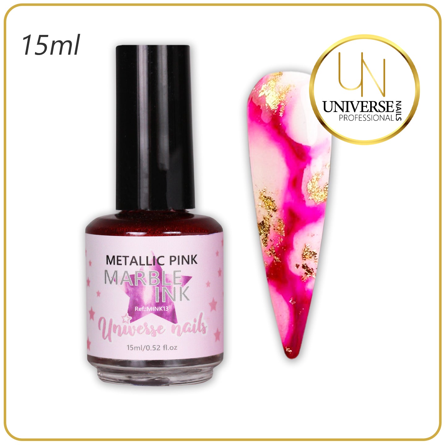 Marble ink METALLIC PINK