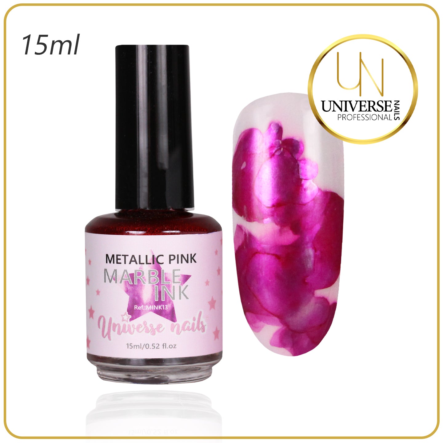 Marble ink METALLIC PINK