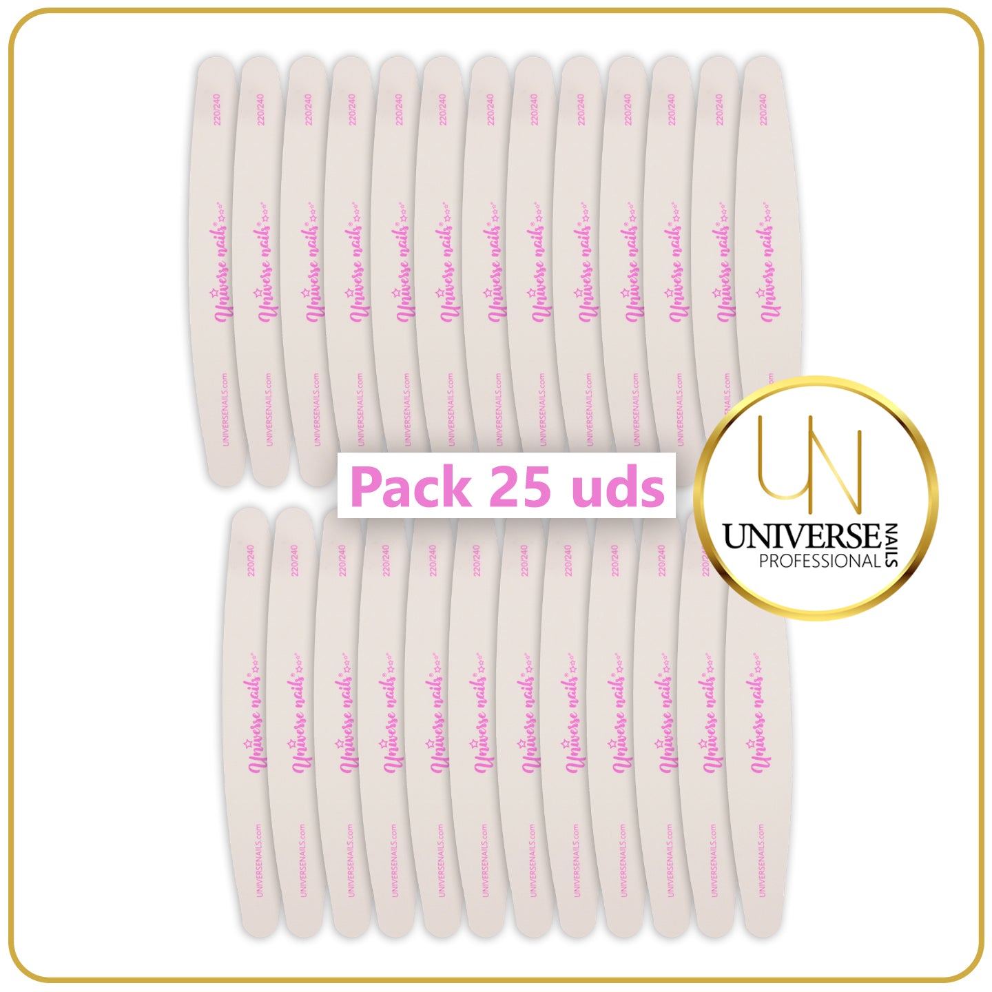 PACK 25 UDS. LIMAS 2 EN 1 UNIVERSE 220-240