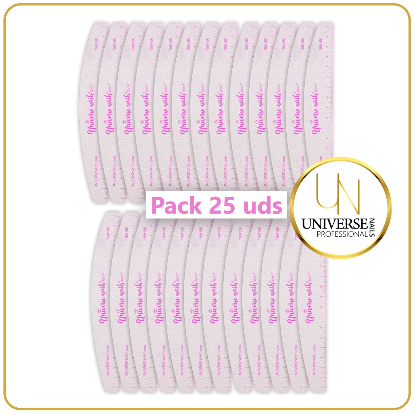 PACK 25 UDS. LIMAS JAPONESAS UNIVERSE 150-150