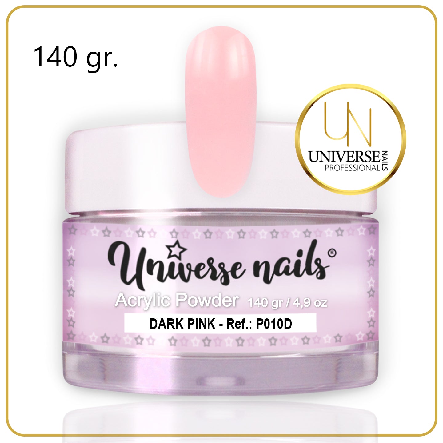 Polvo Acrílico DARK PINK 140grs