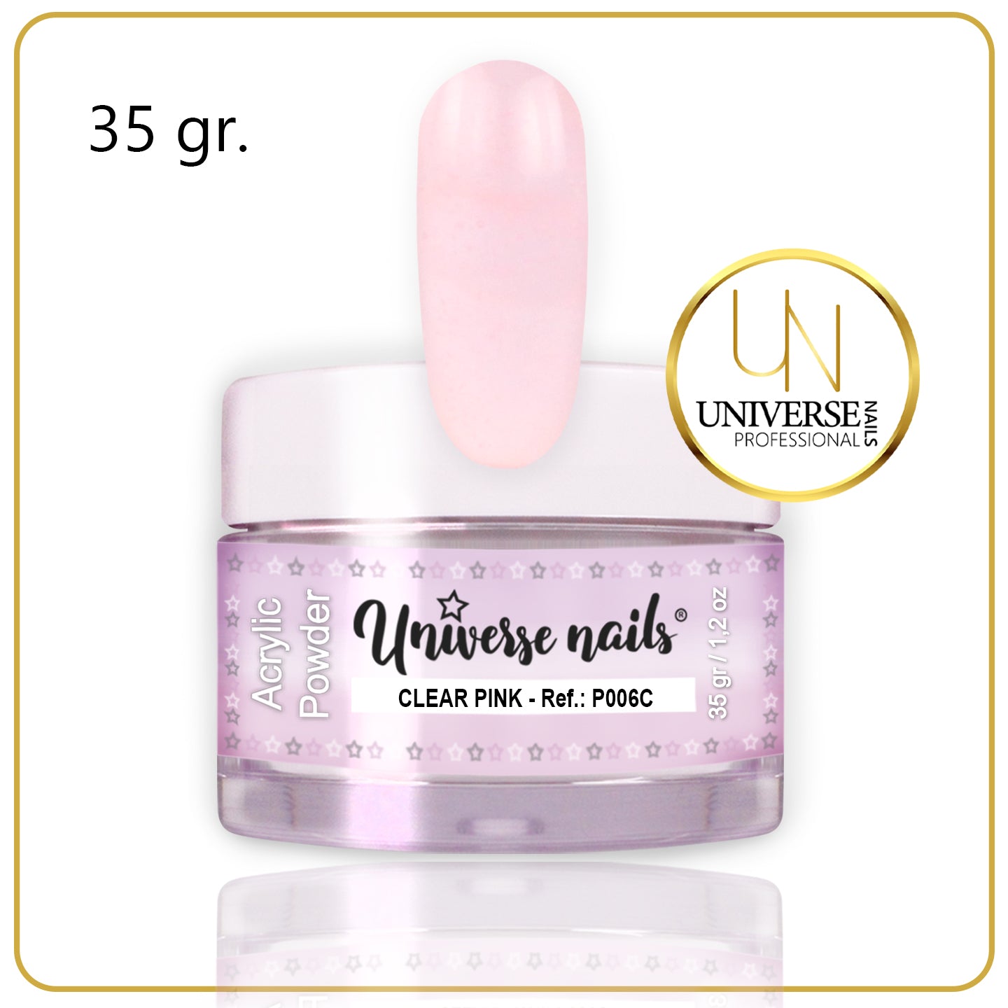 Polvo Acrílico CLEAR PINK 35grs