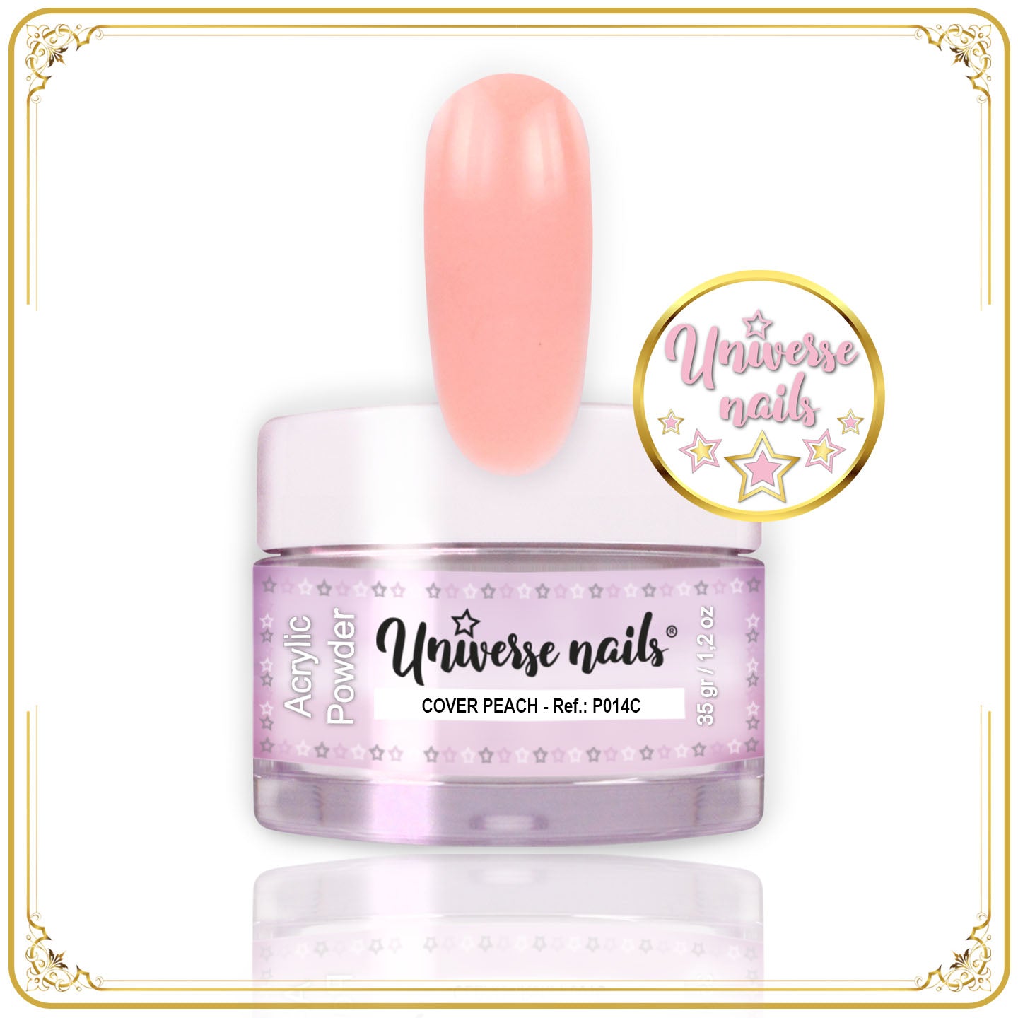 Polvo Acrílico:COVER PEACH-CAMUFLAJE MELOCOTÓN 35g